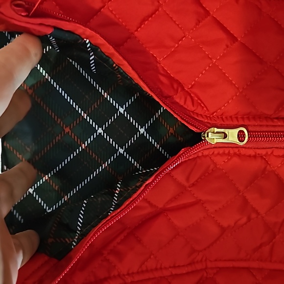NWOT Never Worn Christmas Red QUILTED, LINED, WARM VEST! SZ LG/XL - Picture 4 of 8